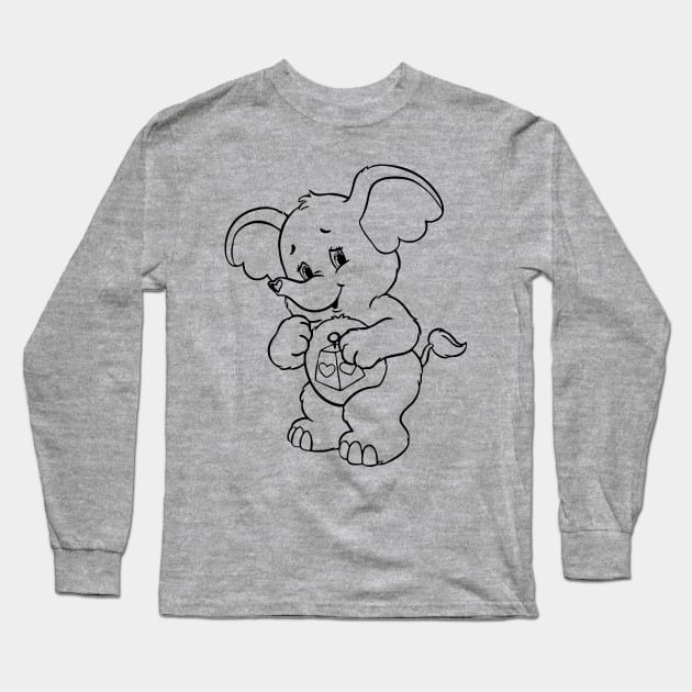 care bears elephants Long Sleeve T-Shirt by SDWTSpodcast